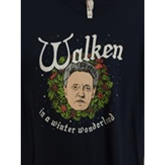 Walken in a Winter Wonderland Christopher Walken Christmas T-Shirt Large - Picture 2 of 3